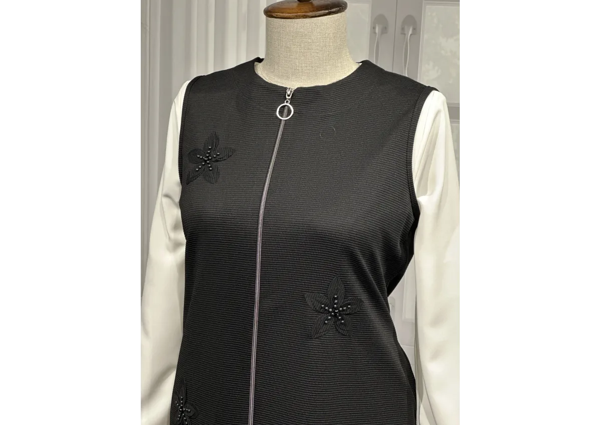 HESNA 7987 YELEK - SİYAH - (Asorti: 3-7)