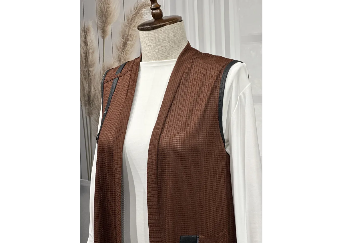 HESNA 7009 YELEK - TARÇIN - (Asorti: 3-6)