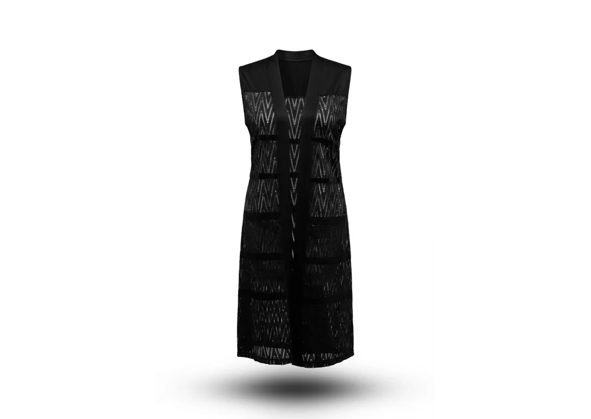 HESNA 8024 YELEK - SİYAH - (Asorti: 3-7)