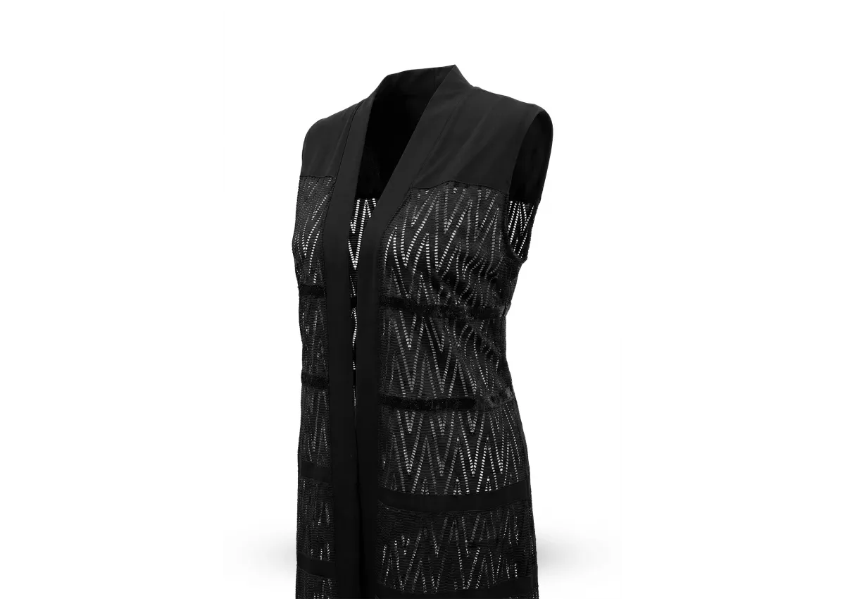 HESNA 8024 YELEK - SİYAH - (Asorti: 3-7)