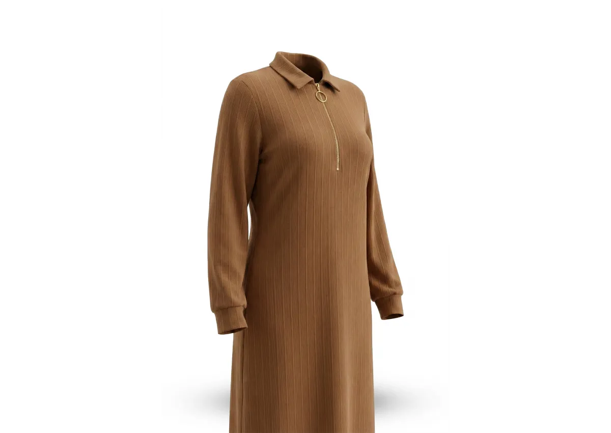 HESNA 9636 ELBİSE - TABA - (Asorti: 3-6)