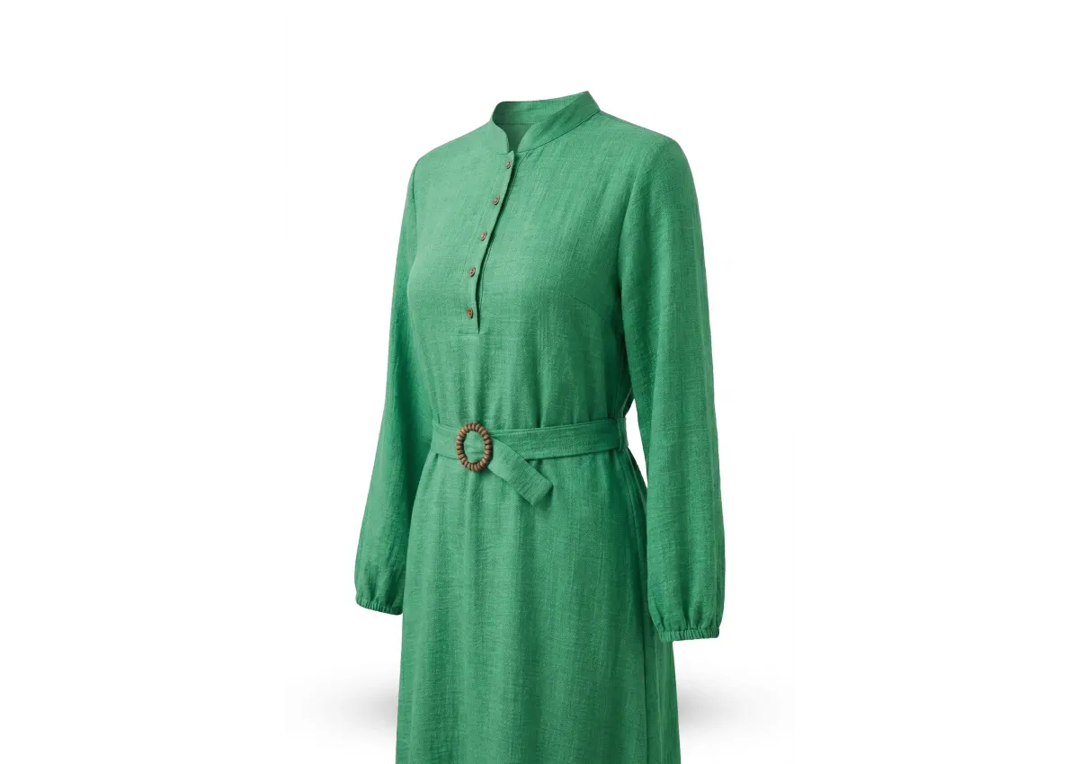 HESNA 9762 ELBİSE - BENETTON - (Asorti: 2-5)