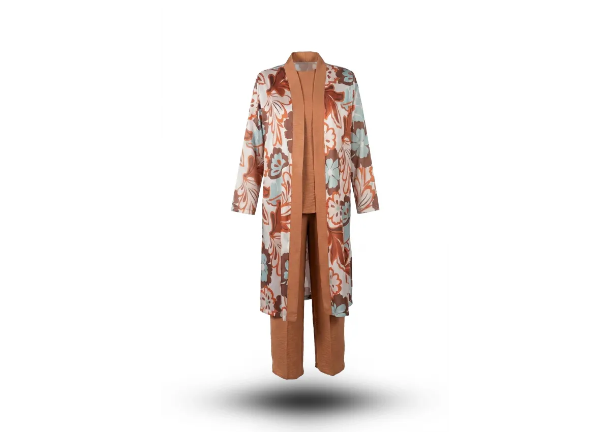 HESNA 1044 TAKIM - KİREMİT - (Asorti: 46-52)