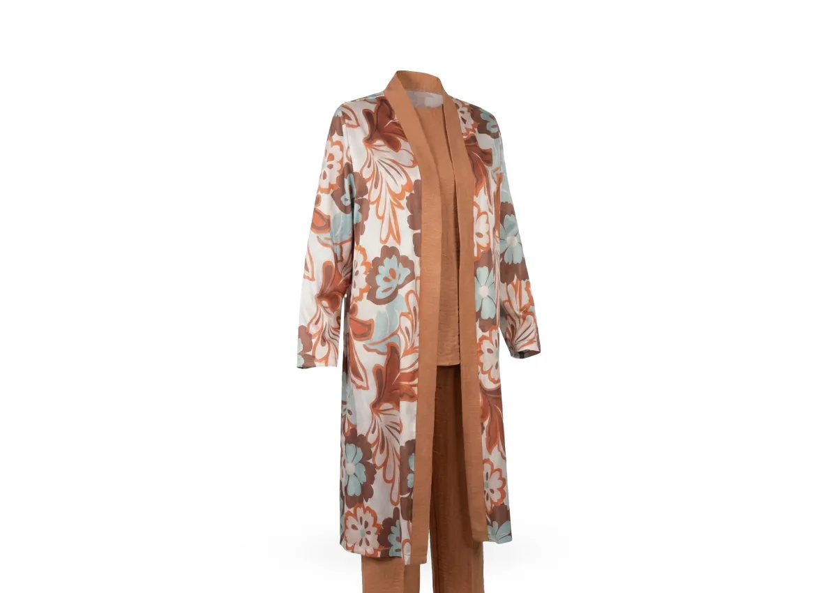 HESNA 1044 TAKIM - KİREMİT - (Asorti: 46-52)