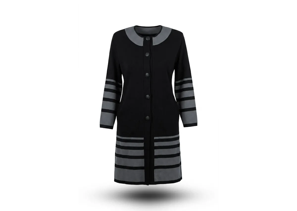 HESNA 8038 KABAN - SİYAH - (Asorti: 3-5)