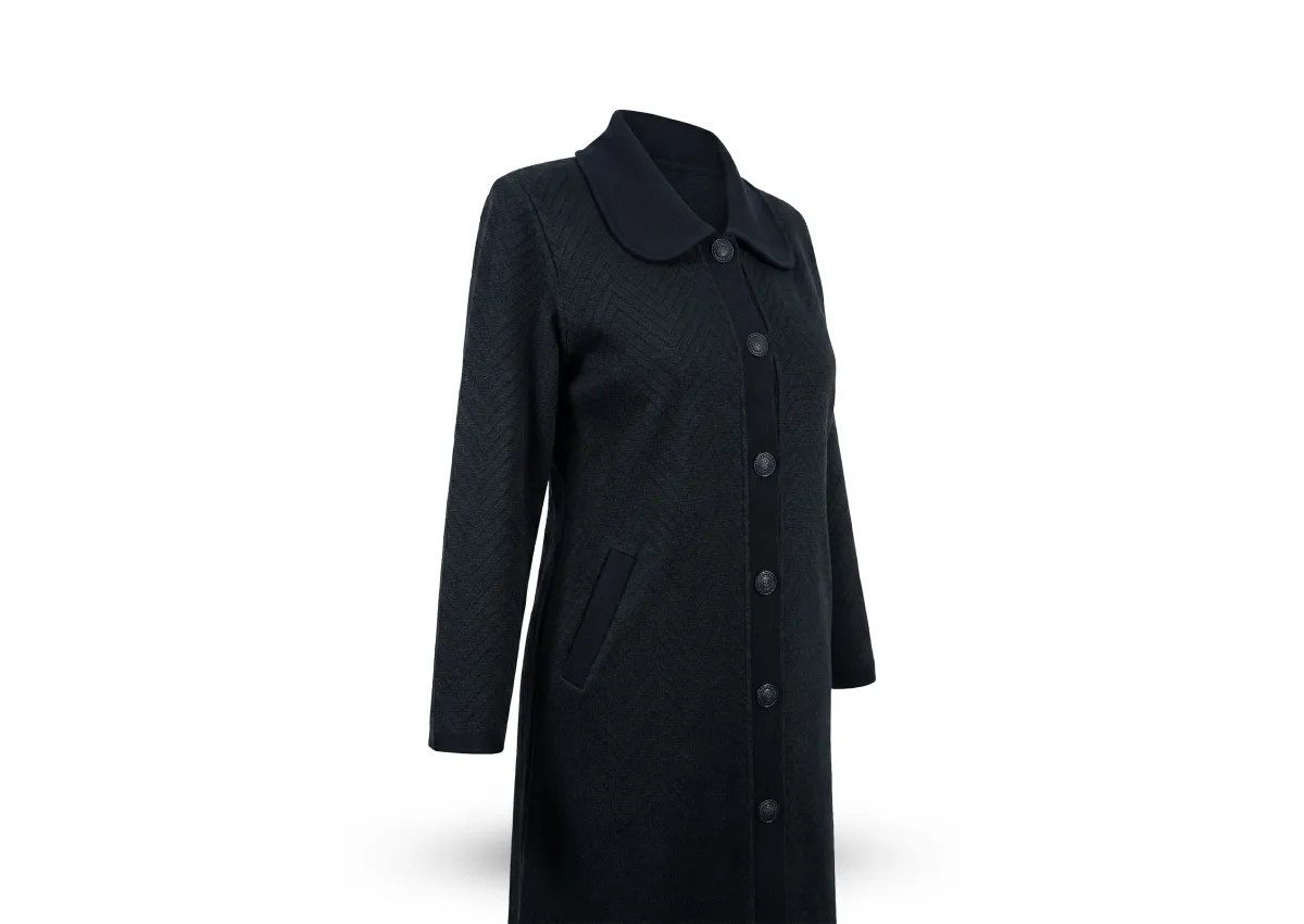 HESNA 8524 MANTO - LACİVERT - (Asorti: 3-5)