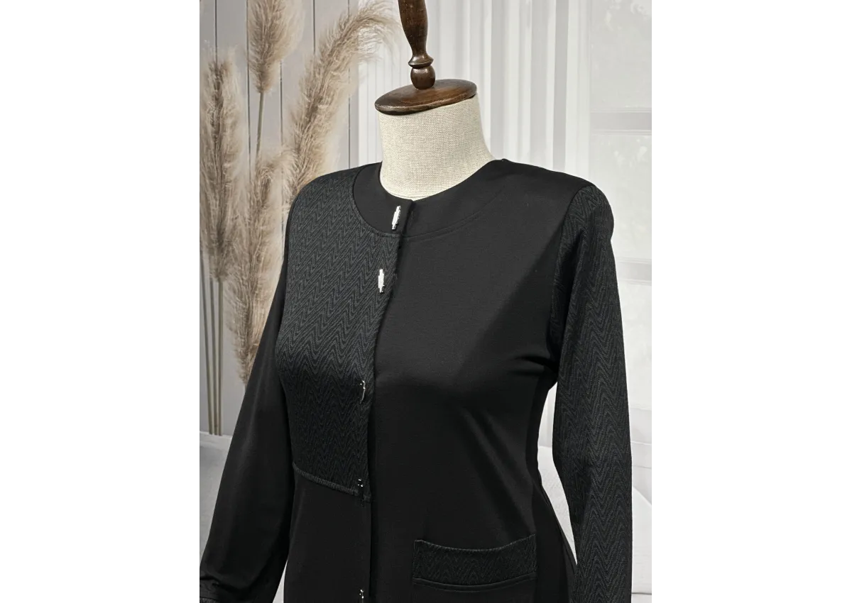 HESNA 2221 PARDESÜ - SİYAH - (Asorti: 4-7)