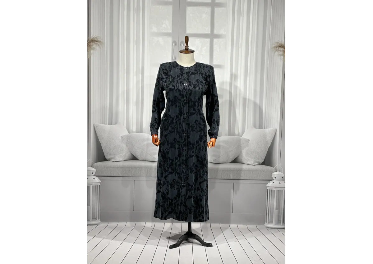 HESNA 2184 PARDESÜ - SİYAH - (Asorti: 4-7)