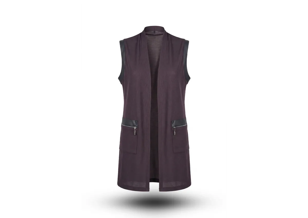 NİMET YELEK - KAHVE - (Asorti: 3-6)
