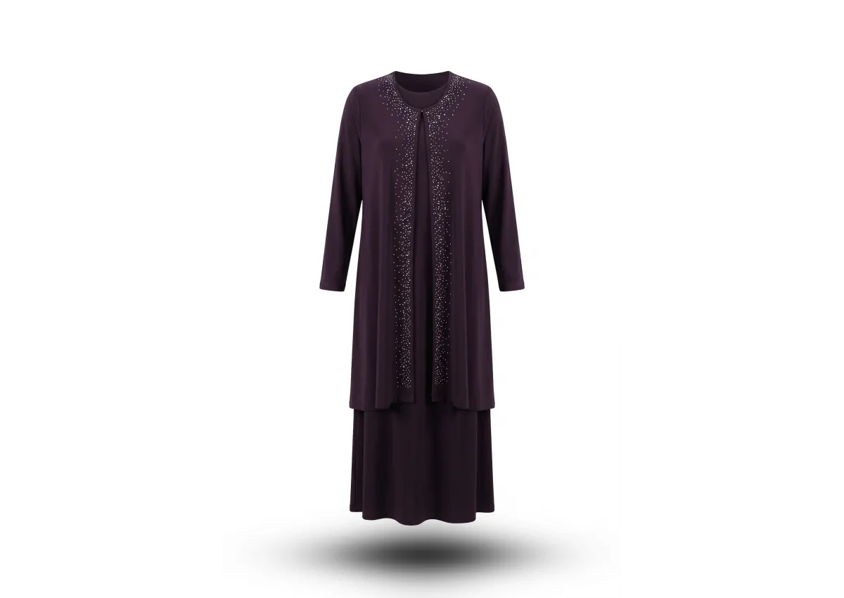 HESNA 5509 TAKIM - MÜRDÜM - (Asorti: 4-7)