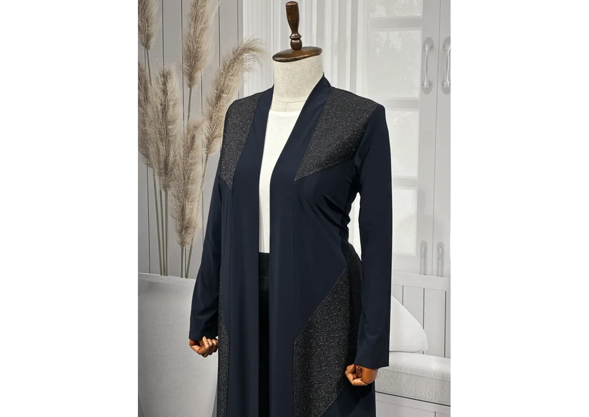 HESNA 4207 CEKET - LACİVERT - (Asorti: 4-7)