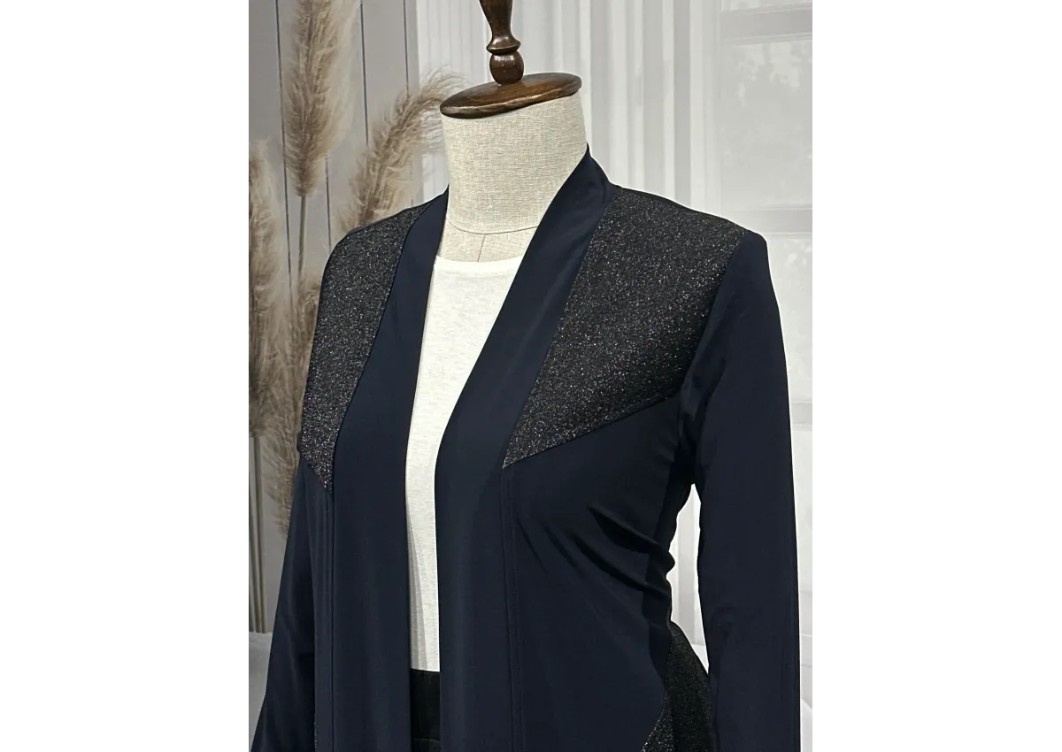 HESNA 4207 CEKET - LACİVERT - (Asorti: 4-7)