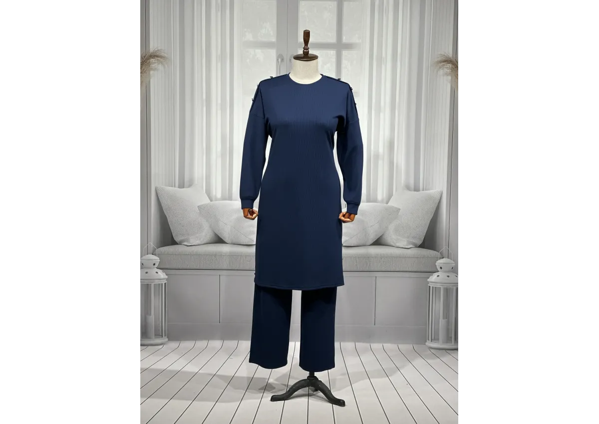 HESNA 4540 TAKIM - LACİVERT - (Asorti: 4-6)