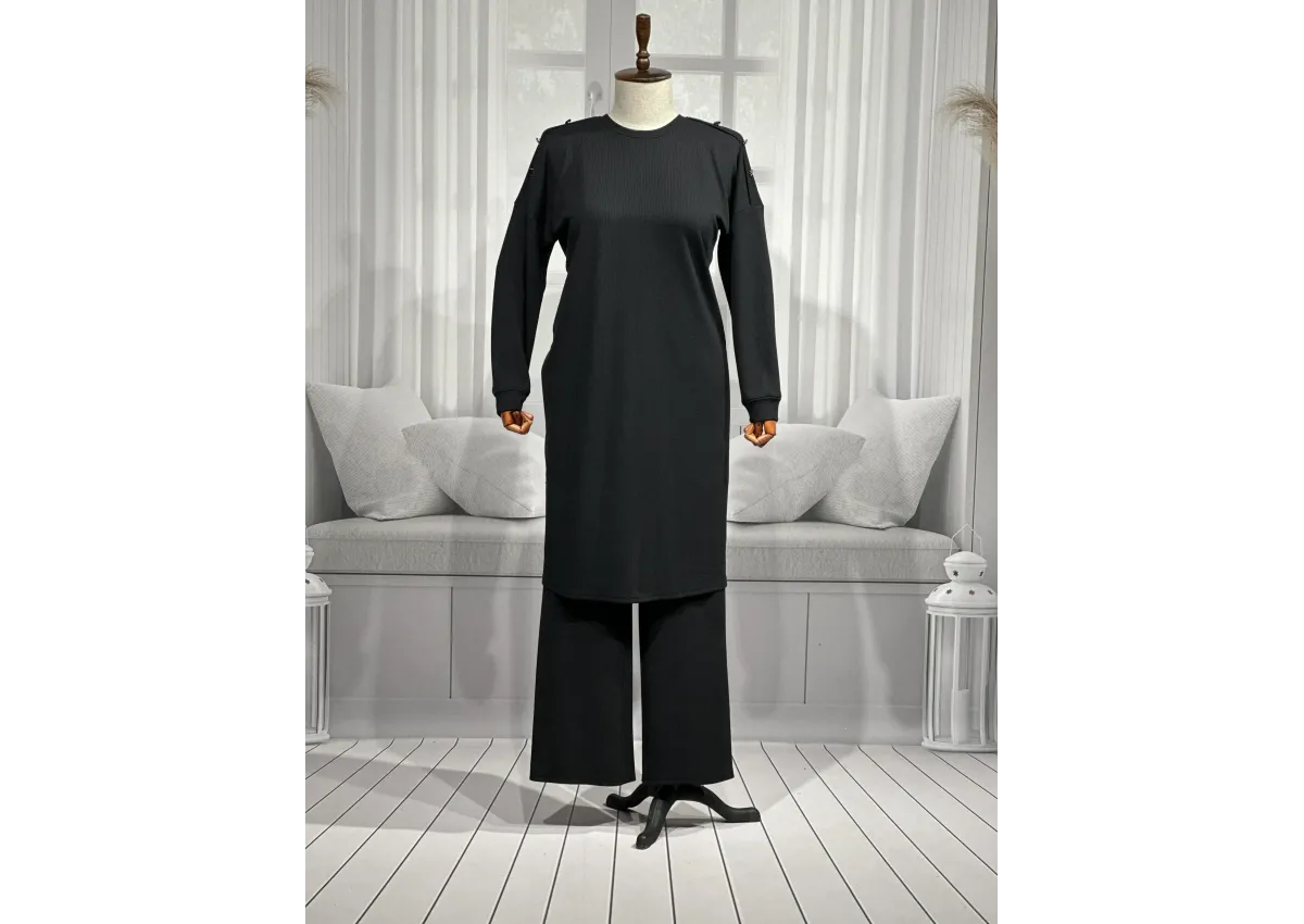 HESNA 4540 TAKIM - SİYAH - (Asorti: 4-6)