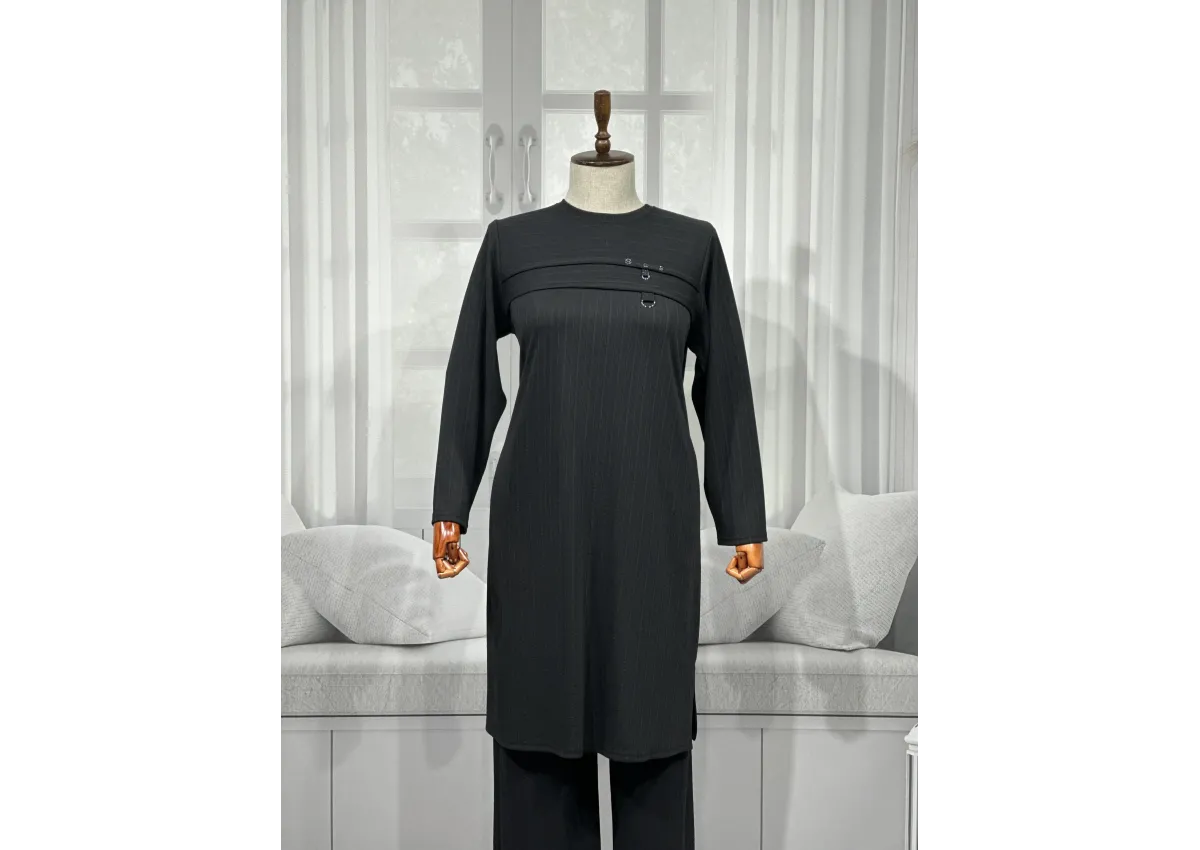 HESNA 4578 TAKIM - SİYAH - (Asorti: 4-6)