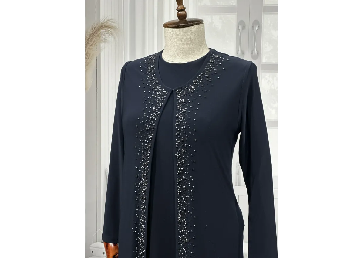 HESNA 5509 TAKIM - LACİVERT - (Asorti: 4-7)