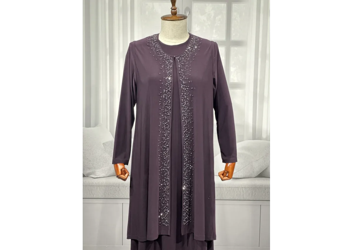HESNA 5509 TAKIM - MÜRDÜM - (Asorti: 4-7)