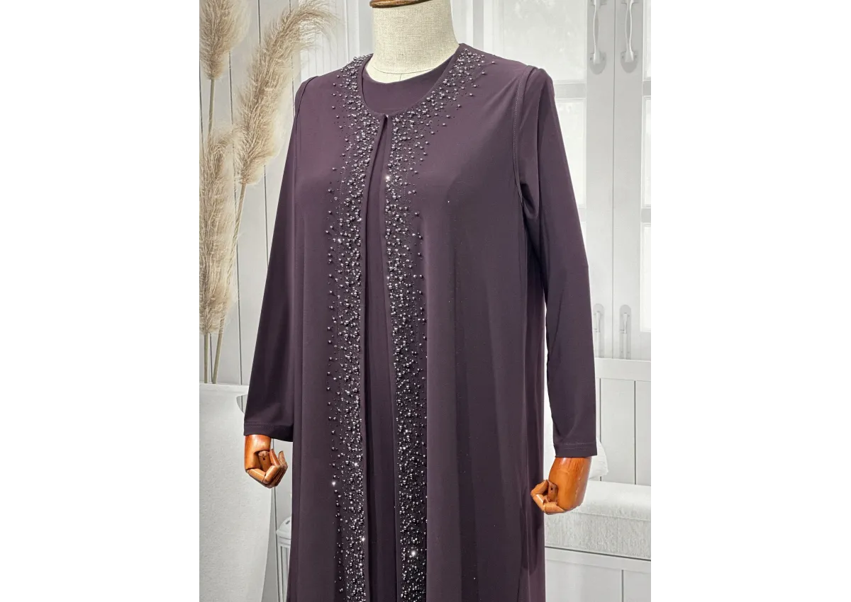 HESNA 5509 TAKIM - MÜRDÜM - (Asorti: 4-7)