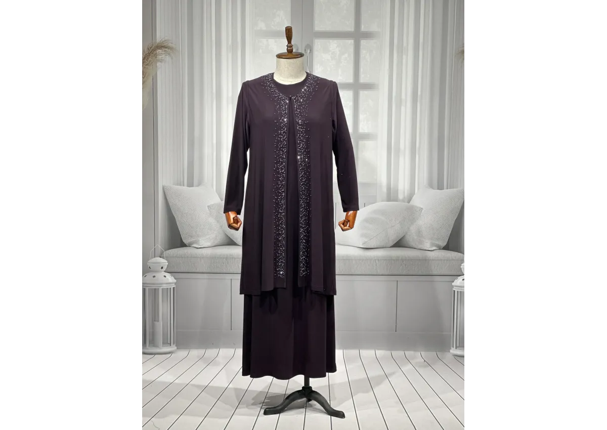 HESNA 5509 TAKIM - MÜRDÜM - (Asorti: 4-7)