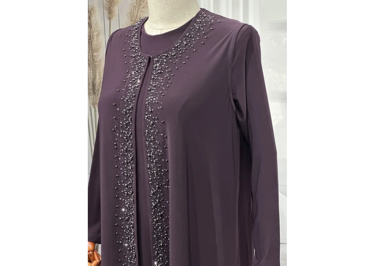 HESNA 5509 TAKIM - MÜRDÜM - (Asorti: 4-7)