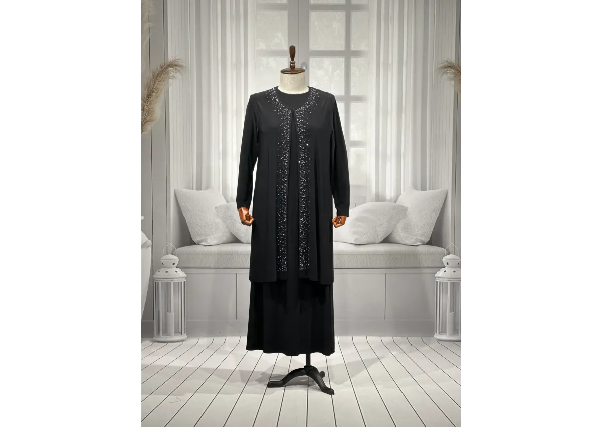 HESNA 5509 TAKIM - SİYAH - (Asorti: 4-7)