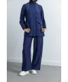 Letafet Cep Detaylı Pantolonlu Takım - LACİVERT - (Asorti: M-XXL)