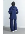Letafet Cep Detaylı Pantolonlu Takım - LACİVERT - (Asorti: M-XXL)