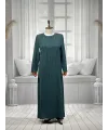 HESNA 8396 ELBİSE - ZÜMRÜT - (Asorti: 46-52)