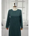 HESNA 8396 ELBİSE - ZÜMRÜT - (Asorti: 46-52)
