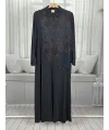 HESNA 8597 ELBİSE - SİYAH - (Asorti: 3-6)
