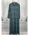 HESNA 8596 ELBİSE - HAKİ - (Asorti: 4-6)