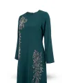 HESNA 8540 ELBİSE - YEŞİL - (Asorti: 46-52)