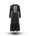 HESNA 8301 ELBİSE - SİYAH - (Asorti: 46-52)