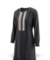 HESNA 8301 ELBİSE - SİYAH - (Asorti: 46-52)