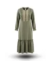 HESNA 8301 ELBİSE - HAKİ - (Asorti: 46-52)