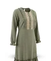 HESNA 8301 ELBİSE - HAKİ - (Asorti: 46-52)
