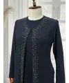 HESNA 5509 TAKIM - LACİVERT - (Asorti: 4-7)