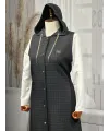 HESNA 7078 KAPİTONE YELEK - SİYAH - (Asorti: 46-52)