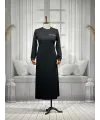 HESNA 8191 ELBİSE - SİYAH - (Asorti: 3-6)