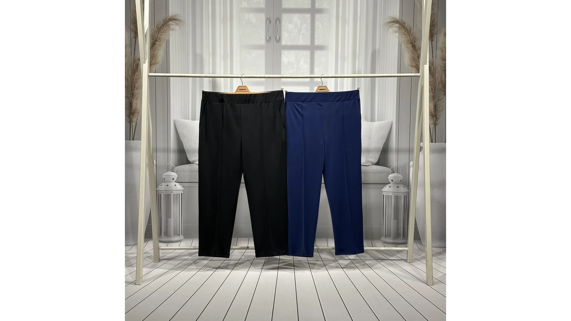 HESNA 1649 PANTOLON - SİYAH - (Asorti: 3-6)