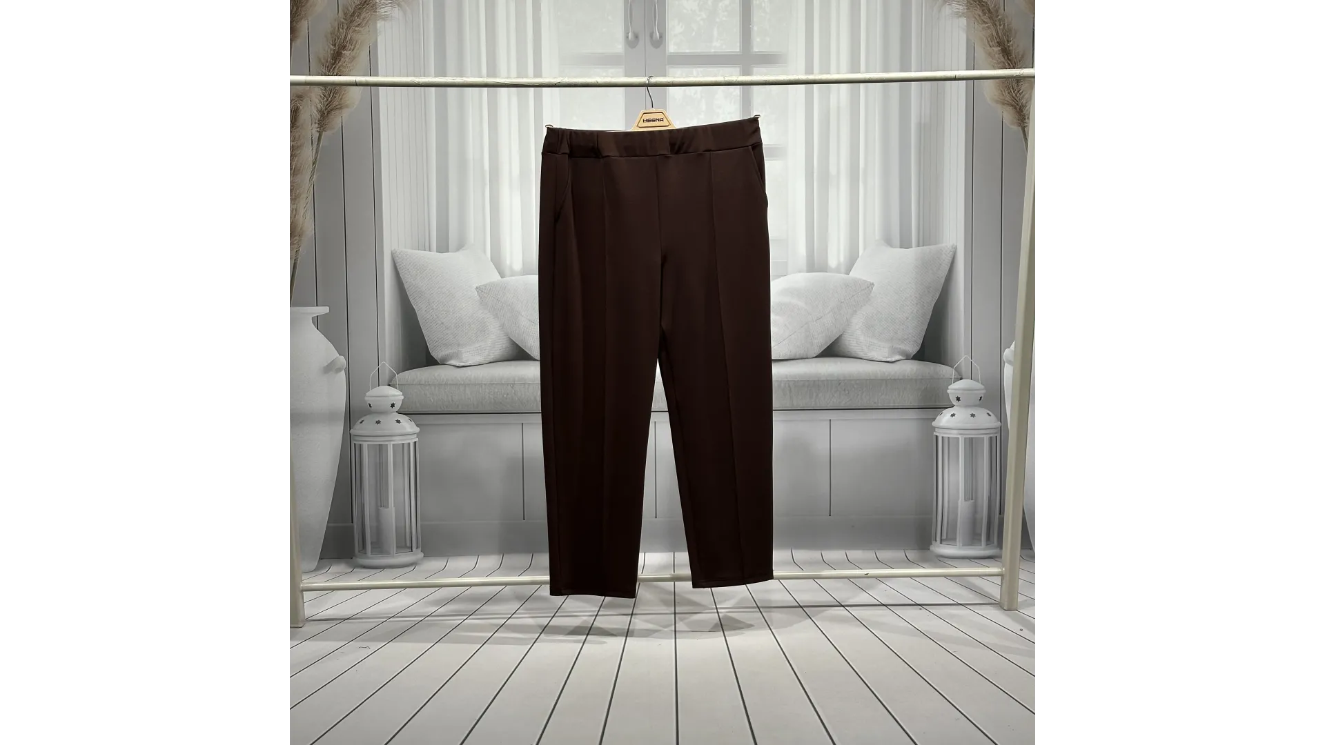 HESNA 1645 PANTOLON - KAHVE - (Asorti: 4-6)