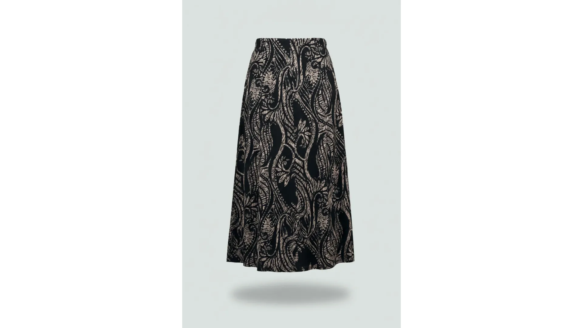 BETÜL ETEK - SİYAH & VİZON - 1931-U - (Asorti: 4-6)