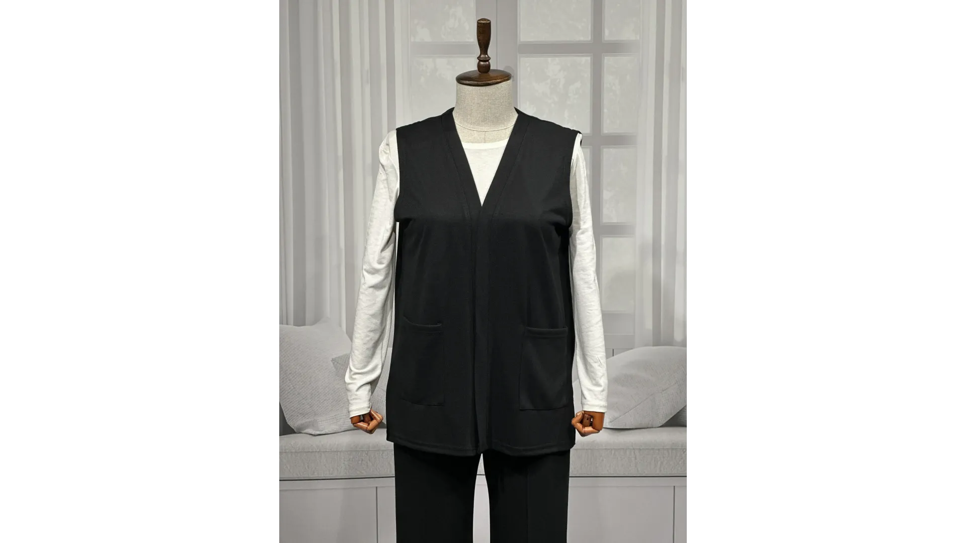 BUĞRA YELEK - SİYAH - (Asorti: 3-5)