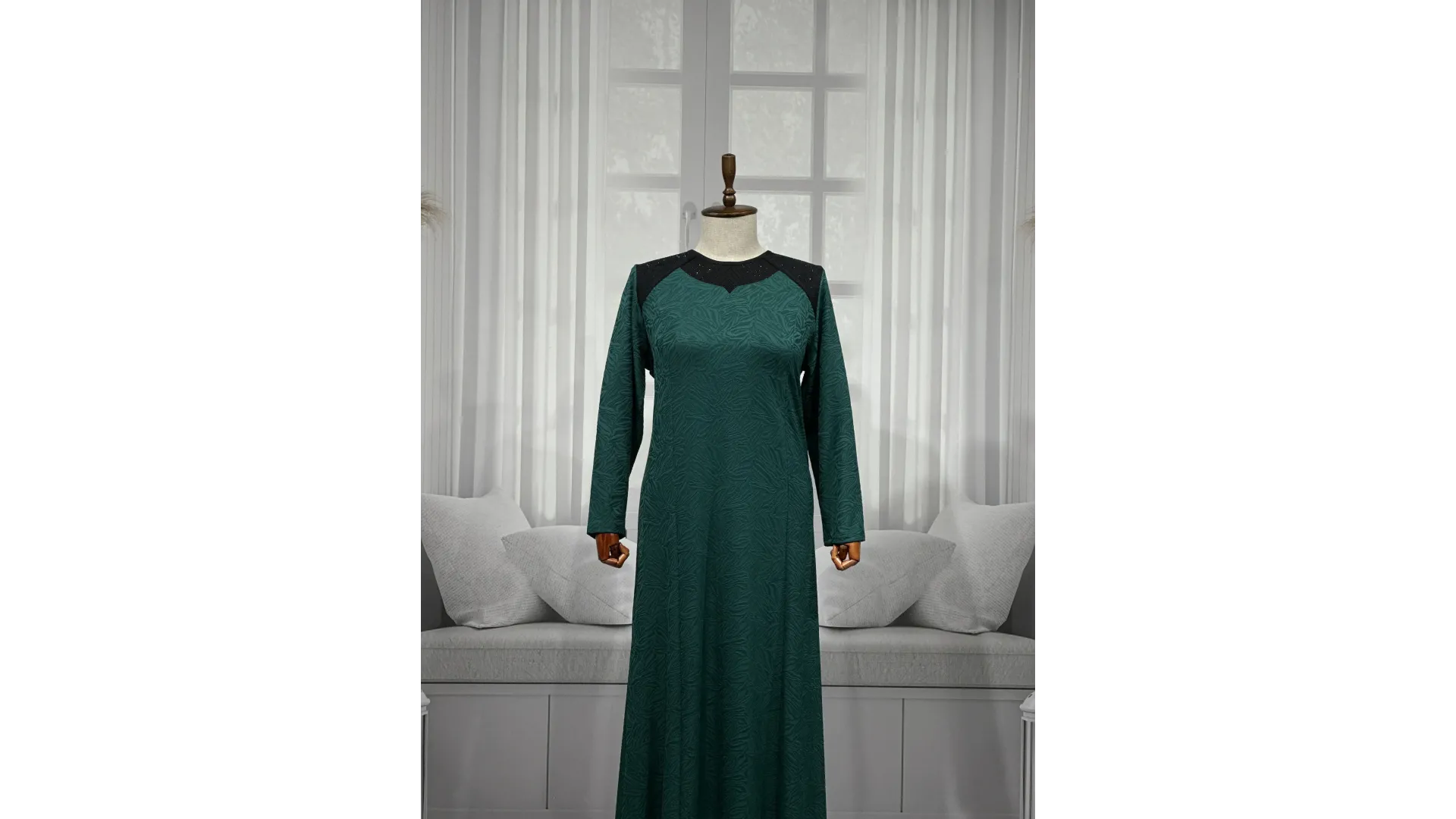 ELVAN ELBİSE - HAKİ - (Asorti: 4-7)