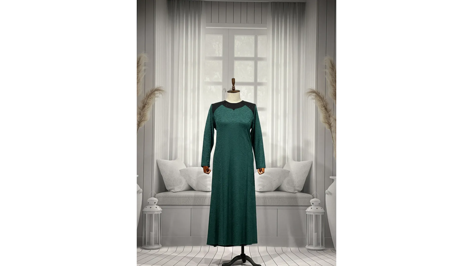 ELVAN ELBİSE - HAKİ - (Asorti: 4-7)