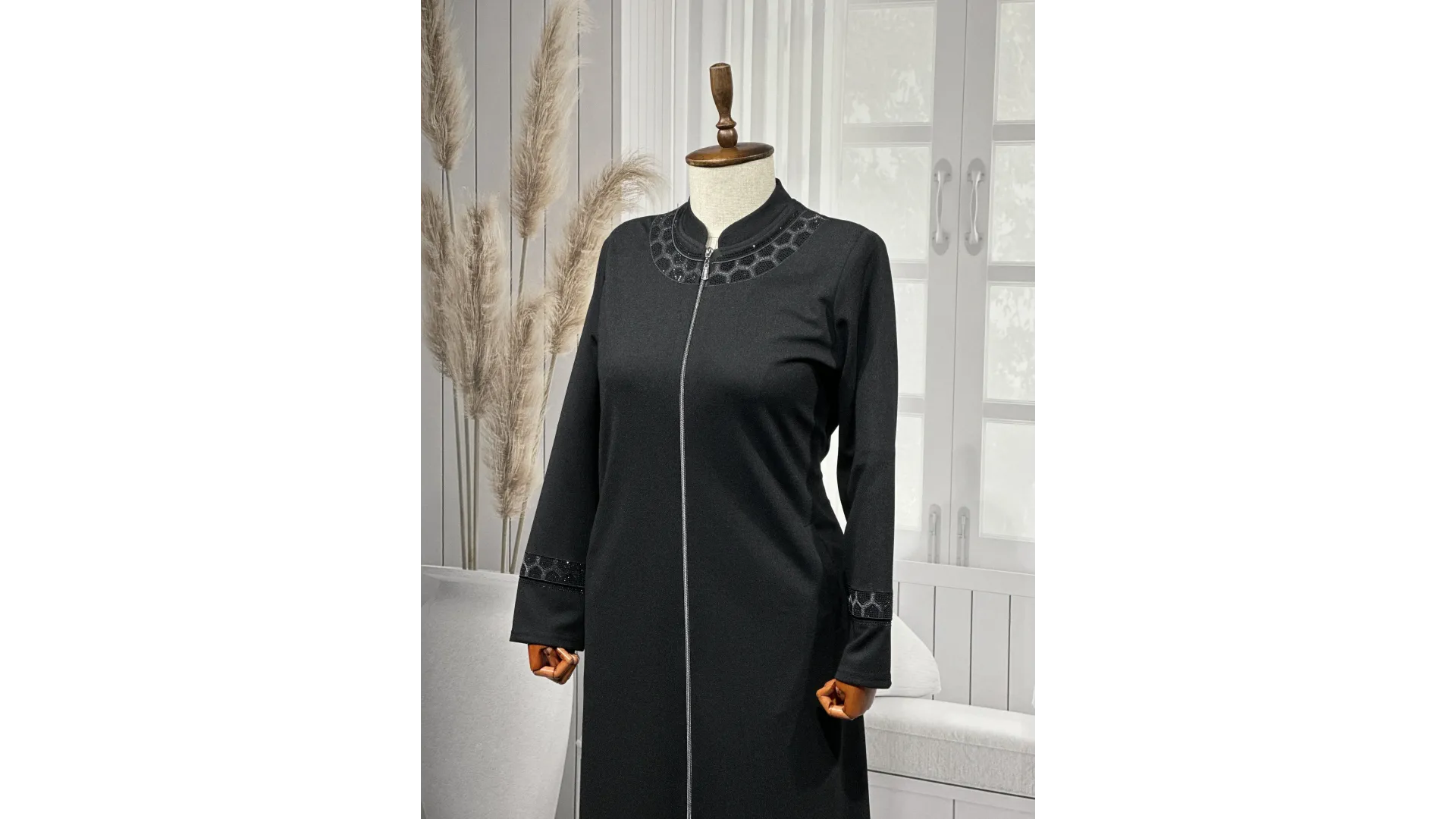 HESNA 1907 NAKIŞLI ARABOY - SİYAH - (Asorti: 4-7)