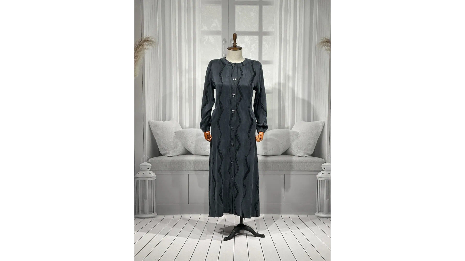 HESNA 2184 PARDESÜ - SİYAH - (Asorti: 3-6)