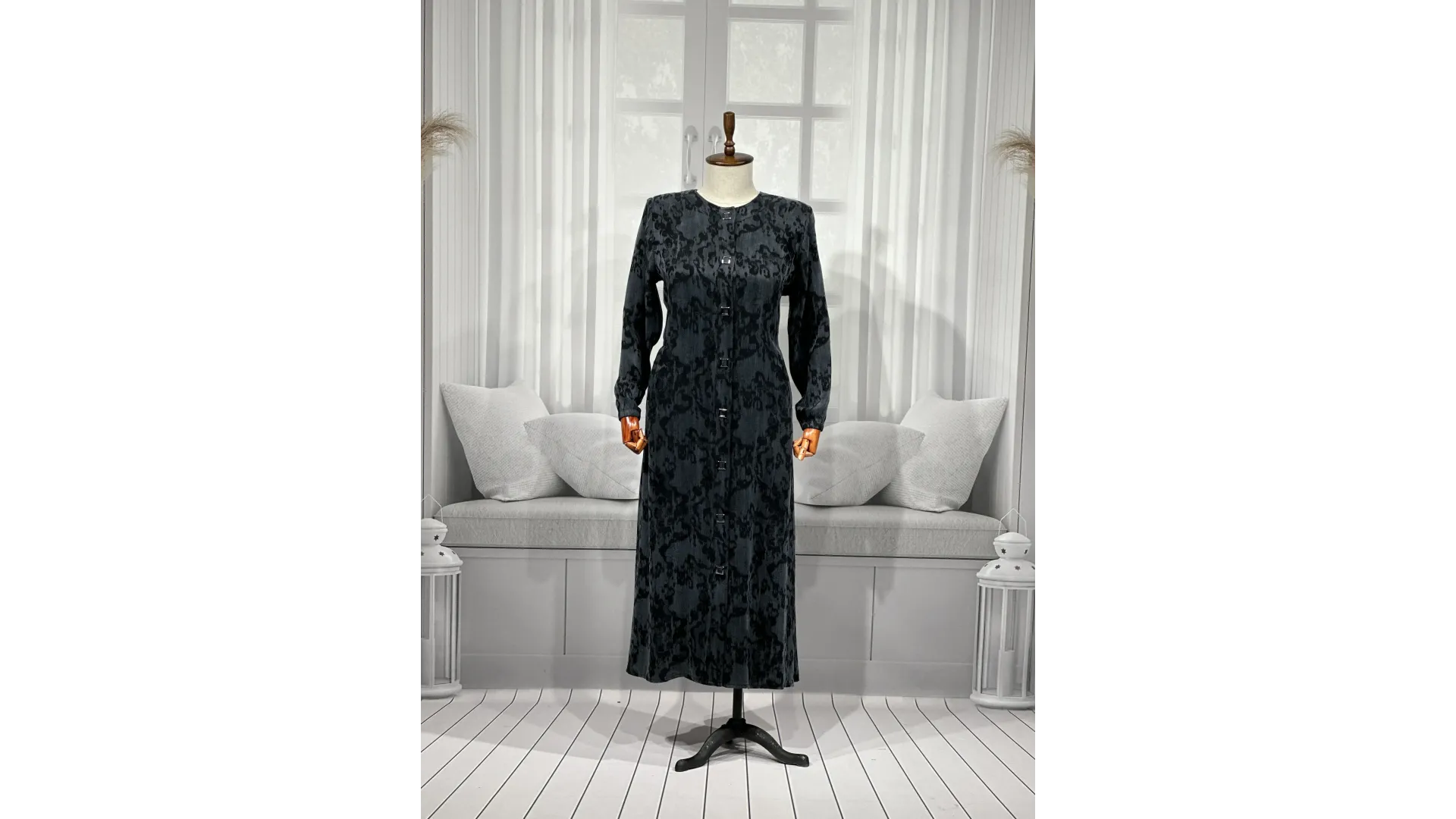 HESNA 2184 PARDESÜ - SİYAH - (Asorti: 3-6)