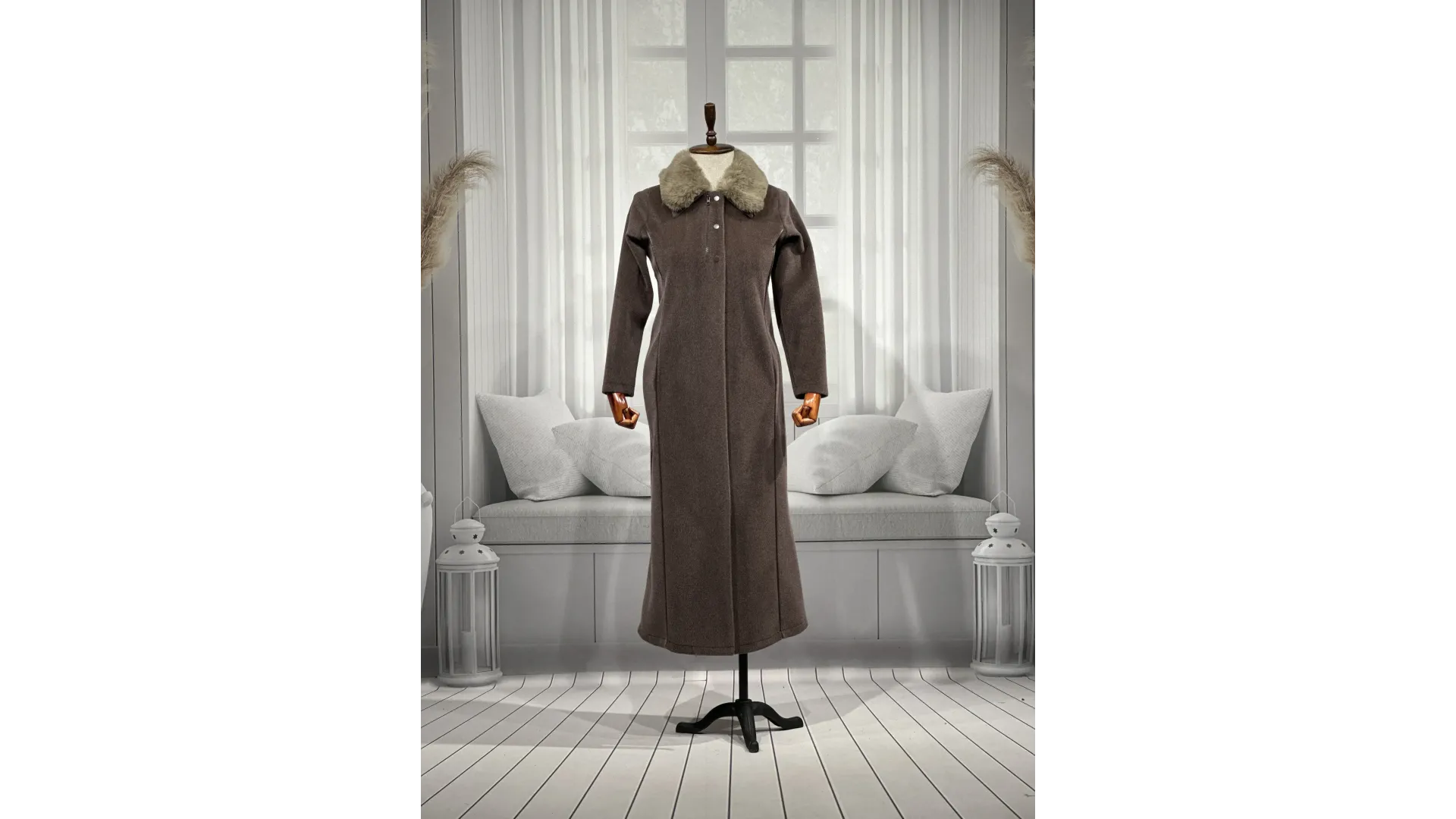 HESNA 2195 PARDESÜ - AÇIK KAHVE - (Asorti: 46-52)