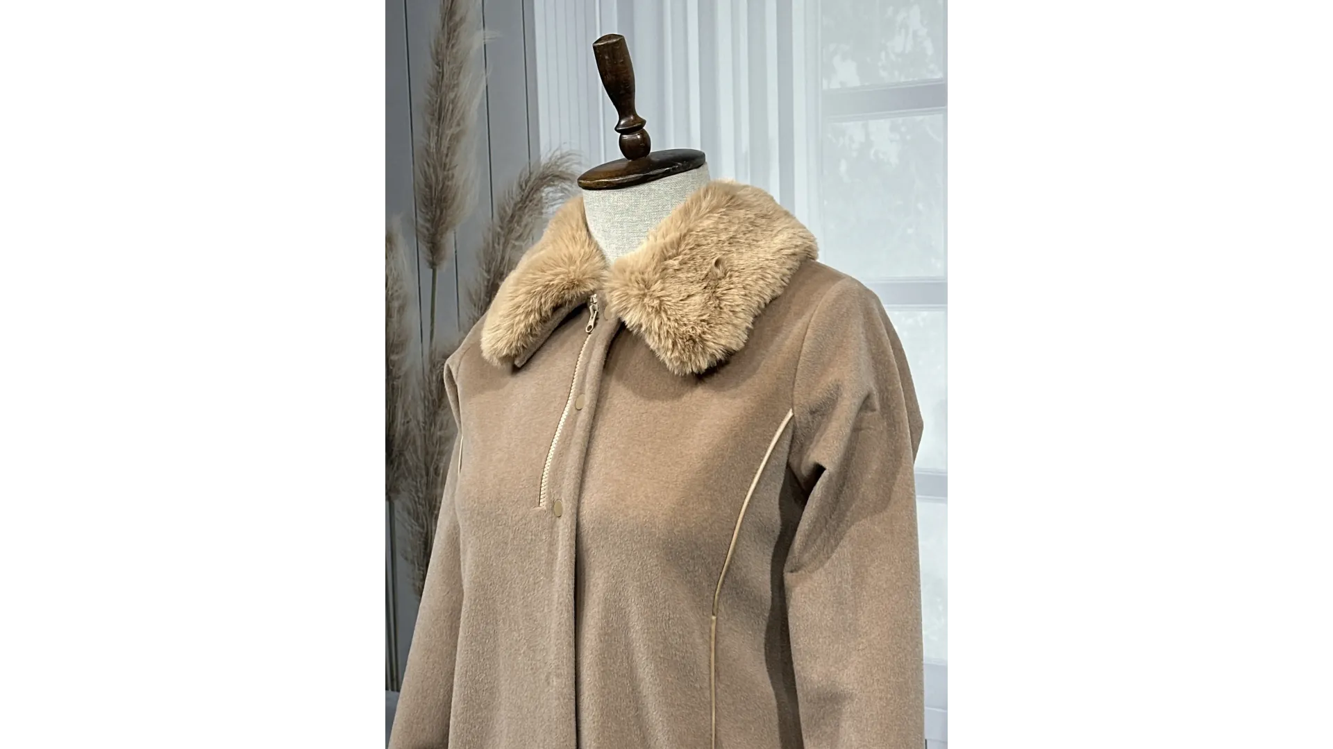 HESNA 2195 PARDESÜ - KOYU CAMEL - (Asorti: 46-52)